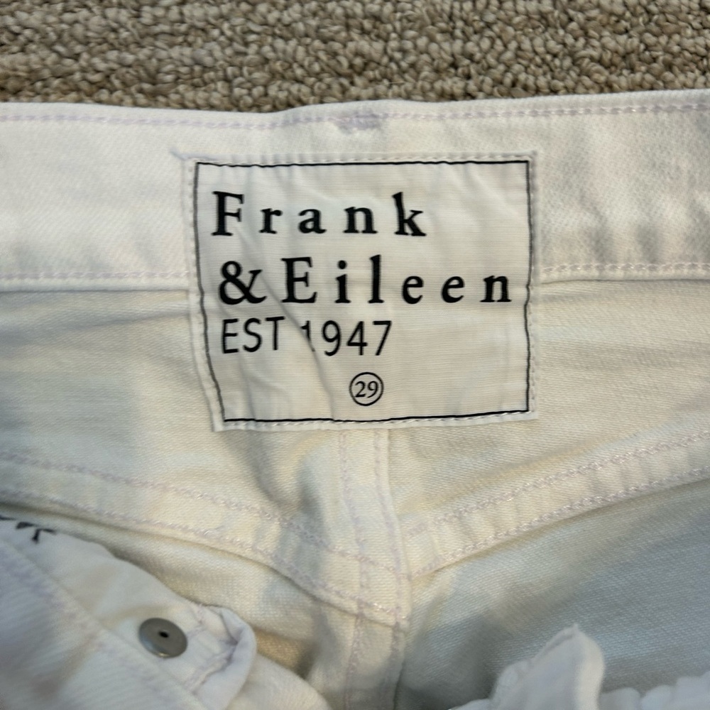 Frank & Eileen Monaghan Jeans in White - Picture 6 of 12